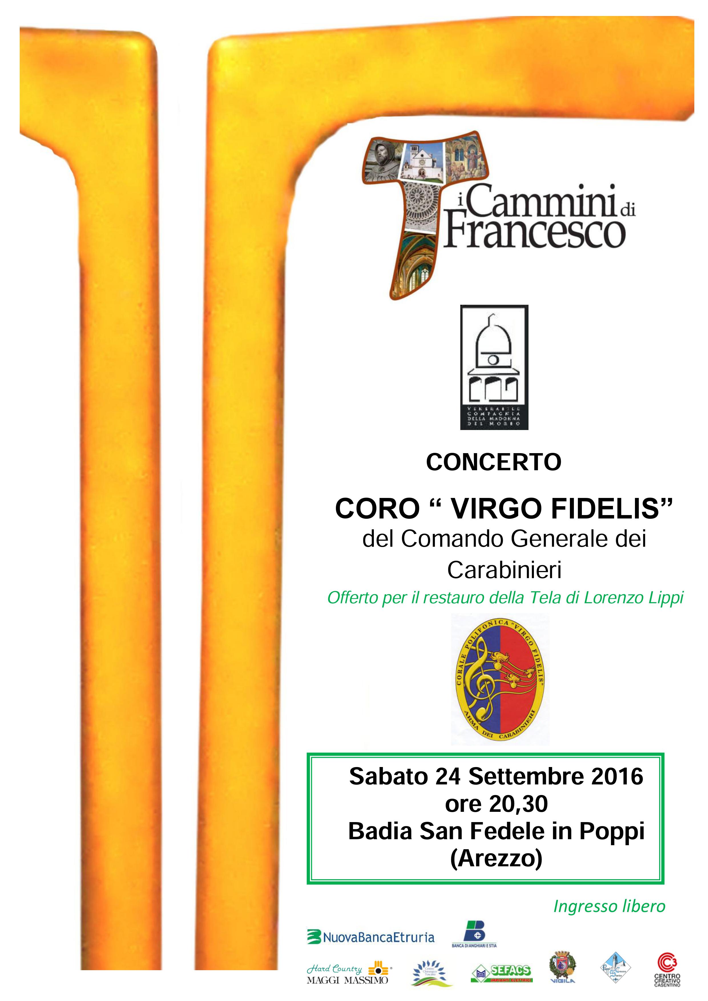 CONCERTO CORO “VIRGO FIDELIS” 24 settembre 2016