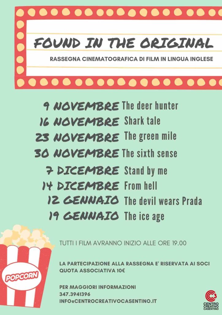 film in lingua inglese casentino