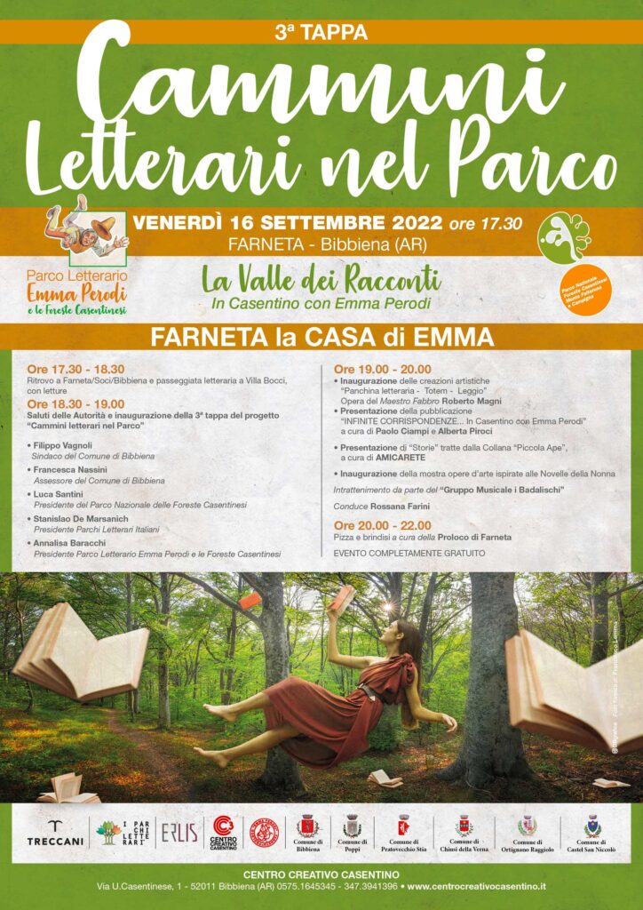 TAPPA CAMMINI LETTERARI PARCO FORESTE CASENTINESI
